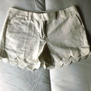 J. Crew Factory Scalloped Shorts